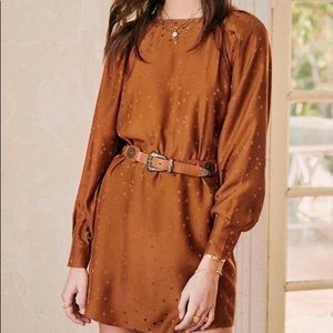 Sezane NWT Robe Dress Errell in Caramel size 36